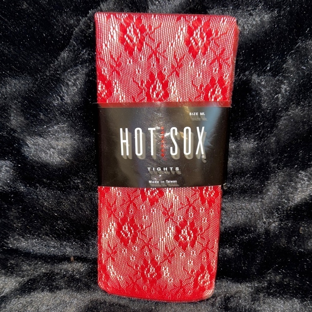 Hot Sox Red Lace Tights